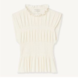 Sandro Paris Smocked Top XS